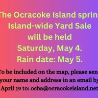 Ocracoke Civic & Business Association, Sign up for the Island-Wide Yard Sale May 4